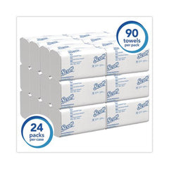 Scott 7.5 in. x 11.6 in. Slimfold Towels - White (90/Pack, 24 Packs/Carton)