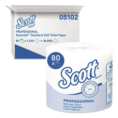 Scott Essential Septic-Safe Standard Roll Bathroom Tissue for Business - White (1210 Sheets/Roll, 80 Rolls/Carton)