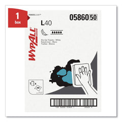 WypAll 19.5 in. x 42 in. L40 Dry Up Towels - White (200 Towels/Carton)