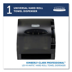 Kimberly-Clark Professional Lev-R-Matic 13.3 in. x 9.8 in. x 13.5 in. Roll Towel Dispenser - Smoke (1/Carton)