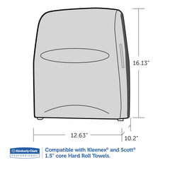 Kimberly-Clark Professional Sanitouch Hard Roll 12.63 in. x 10.2 in. x 16.13 in. Towel Dispenser - Smoke