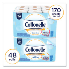 Cottonelle Septic Safe Clean Care Bathroom Tissue - White (48-Rolls/Carton)