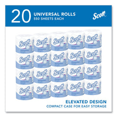 Scott Essential 2-Ply Standard Roll Bathroom Tissue for Business - White (20/Carton)