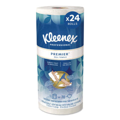 Kleenex 13964 11 in. x 10.4 in. Premiere Kitchen Roll Towels - White (24-Rolls/Carton)