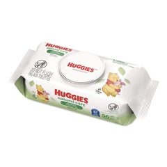 Huggies Natural Care 3.88 in. x 6.6 in. 1-Ply Sensitive Baby Wipes - Unscented White (8/Carton)