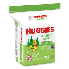 Huggies Natural Care 3.88 in. x 6.6 in. 1-Ply Sensitive Baby Wipes - Unscented White (552/Carton)
