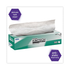 Kimtech Kimwipes 14.7 in. x 16.6 in. Delicate Task Wipers - Unscented, White (2100/Carton)