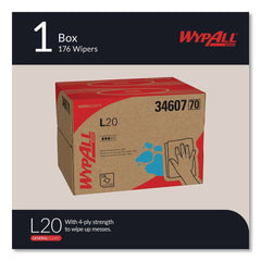 WypAll 176/Box L20 Brag Box Wipers - White