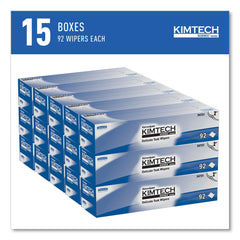 Kimtech Kimwipes 14.7 in. x 16.6 in. 2-Ply Delicate Task Wipers - Unscented, White (1350/Carton)