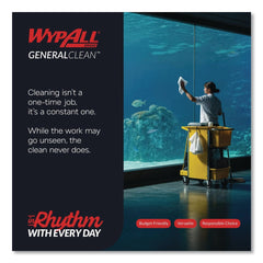 WypAll 13.4 in. x 9.8 in. Jumbo Roll X50 Cloths - White (1100/Roll)