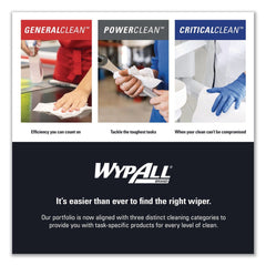 WypAll 11.1 in. x 16.8 in. Power Clean X80 Heavy Duty Cloths - Blue (160/Carton)