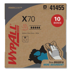 WypAll X70 9-1/10 in. x 16-4/5 in. Cloths - White (100/Box 10 Boxes/Carton)
