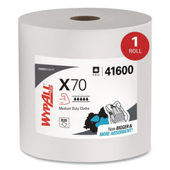 WypAll X70 12-1/2 in. x 12-2/5 in. Cloths - White, Jumbo (870 Towels/Roll)