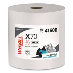 WypAll X70 12-1/2 in. x 12-2/5 in. Cloths - White, Jumbo (870 Towels/Roll)