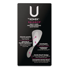 Kimberly-Clark Light Absorbency Balance Daily Wrapped Panty Liners (8/Carton)