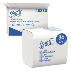 Scott 2-Ply Septic-Safe Hygienic Bath Tissue - White (36-Packs/Carton)