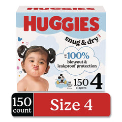 Huggies Snug and Dry 22 lbs. to 37 lbs. Diapers - Size 4 (150/Carton)