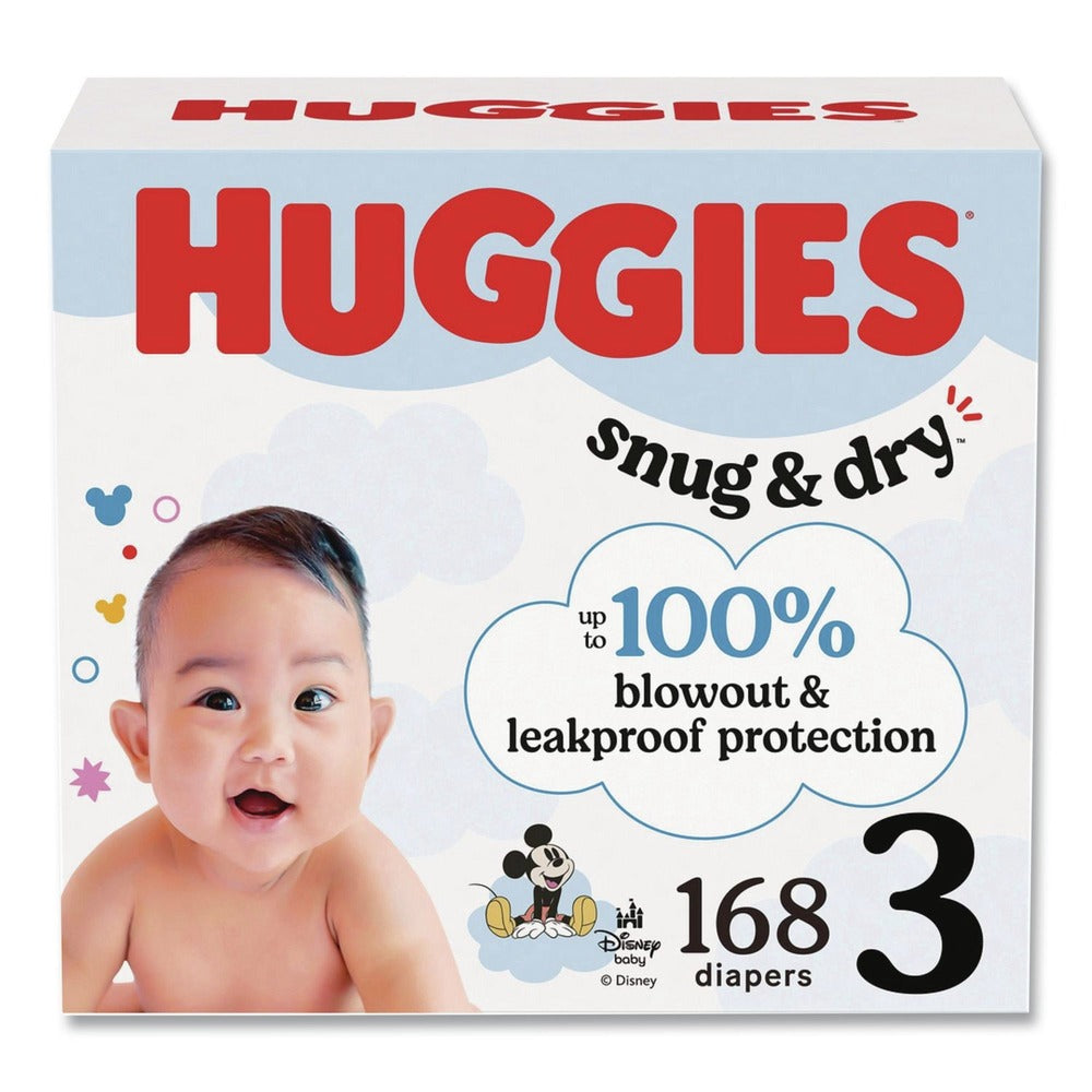 Huggies Snug and Dry 16 lbs. to 28 lbs. Diapers - Size 3 (168/Carton)