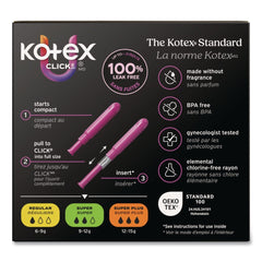 Kimberly-Clark U by Kotex Click Compact Super Absorbency Tampons (8/Carton)