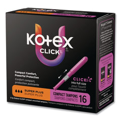 Kimberly-Clark U by Kotex Click Compact Super Plus Absorbency Tampons (8/Carton)