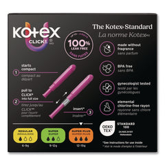 Kimberly-Clark U by Kotex Click Compact Super Plus Absorbency Tampons (8/Carton)