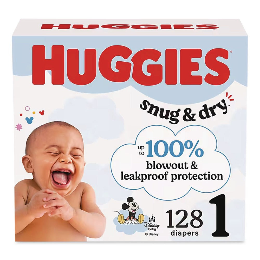 Huggies Snug and Dry 8 lbs. to 14 lbs. Diapers - Size 1 (128/Carton)