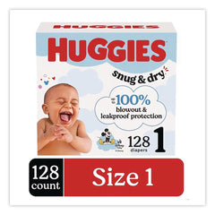 Huggies Snug and Dry 8 lbs. to 14 lbs. Diapers - Size 1 (128/Carton)