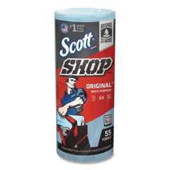 Scott 9.4 in. x 11 in. 1-Ply Standard Shop Towels - Blue (30/Carton)
