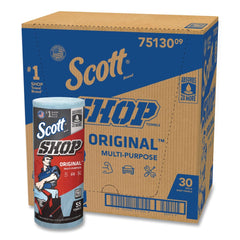 Scott 9.4 in. x 11 in. 1-Ply Standard Shop Towels - Blue (30/Carton)