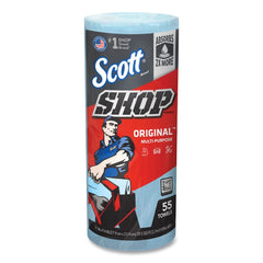 Scott 9.4 in. x 11 in. 1-Ply Standard Shop Towels - Blue (12/Carton)