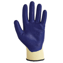 KleenGuard G60 Nitrile-Coated Cut-Resistant Gloves - Large (Size 9)/Blue/Yellow (12/Pack)