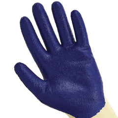 KleenGuard G60 Nitrile-Coated Cut-Resistant Gloves - Large (Size 9)/Blue/Yellow (12/Pack)