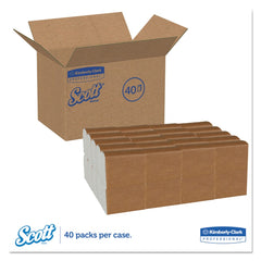Scott 7 in. x 13.5 in. 1-Ply Tall-Fold Dispenser Napkins - White (20/Carton)