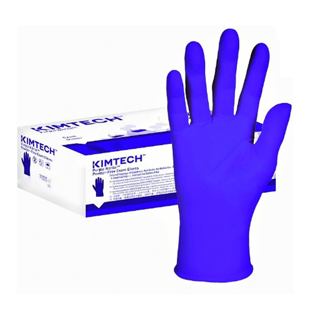 Ansell 6 mil Thick 12 in. Long Powder-Free PURPLE NITRILE Exam Gloves - Large, Purple (500/Carton)