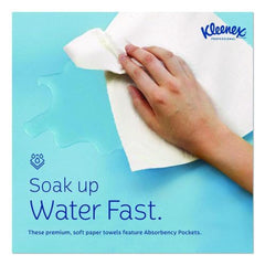 Kleenex 9 in. x 10.5 in. 1-Ply Cloth Hand Towels - White (120/Box)