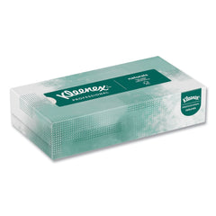 Kleenex Naturals 2-Ply Flat Box Facial Tissue for Business - White (125 Sheet/Box)