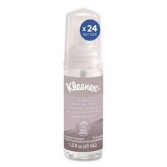 Kleenex 34136 1.5 oz. Pump Bottle Alcohol-Free Foam Hand Sanitizer - Unscented (24/Carton)
