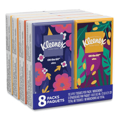 Kleenex On The Go Packs 3-Ply Facial Tissues - White (8/Pack)