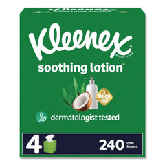 Kleenex Soothing Lotion 3-Ply Facial Tissue - White (8/Carton)