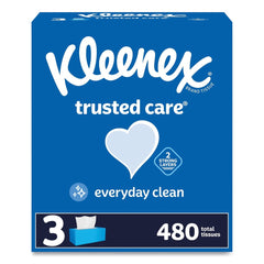 Kleenex Trusted Care 2-Ply Facial Tissue - White (12/Carton)