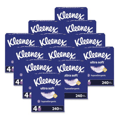 Kleenex Ultra Soft 3-Ply Facial Tissue - White (12/Carton)