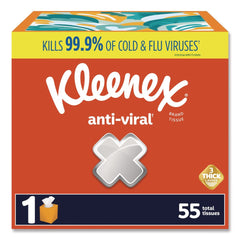 Kleenex Anti-Viral 3-Ply Facial Tissue - White (27/Carton)