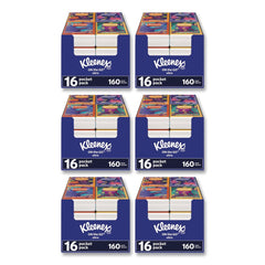 Kleenex On The Go Packs 3-Ply Facial Tissues - White (6/Carton)