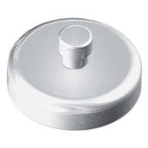 Kantek 1.5 in. Diameter Mounting Magnets for Kantek Acrylic Glove and Paper Towel Dispensers - White/Silver