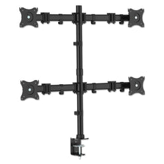 Kantek 18 lbs. Capacity Articulating Quad Monitor Arm for 13 in. - 27 in. Monitors - Black