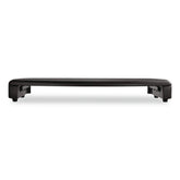 Kantek 23 in. x 13-1/4 in. x 3 in. CRT/LCD Stand With Keyboard Storage - Black