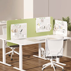 Kantek 20.58 in. x 1 in. x 17 in. 3-Compartment Steel Pegboard Organizer - White