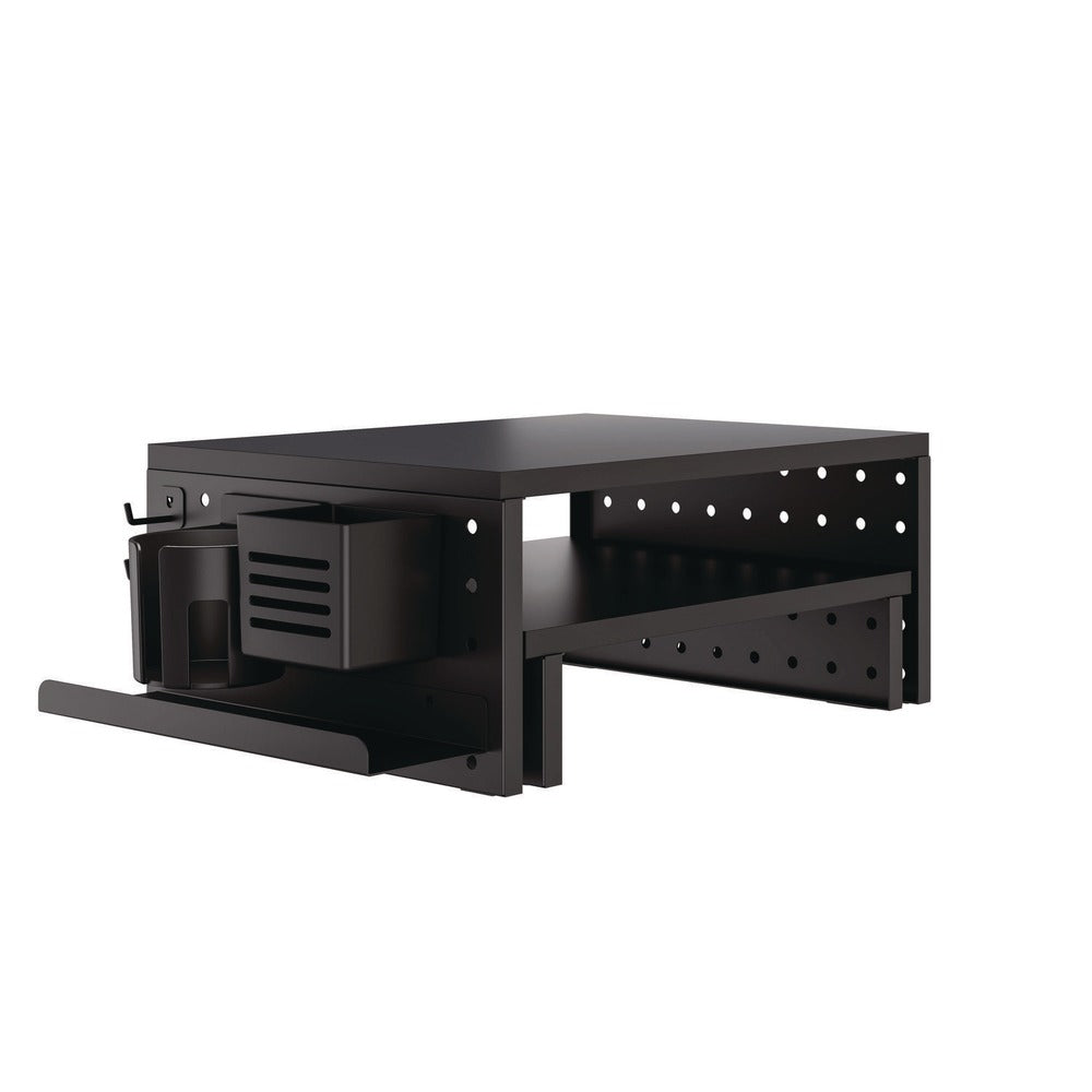 Kantek Pegboard Riser For 32-in Monitors 15.9 x 11.8 x 7.3 Black Supports 20 lbs