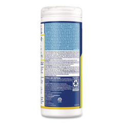 LYSOL Brand 7 in. x 7.25 in. 1-Ply Disinfecting Wipes - Lemon and Lime Blossom, White (35 Wipes/Canister, 12 Canisters/Carton)