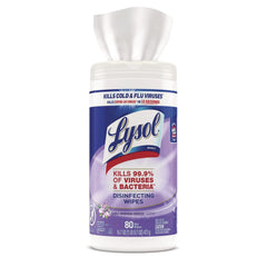 LYSOL Brand 7 in. x 7.25 in. 1-Ply Disinfecting Wipes - Early Morning Breeze, White (6 Canisters/Carton)